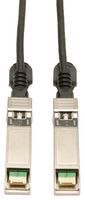 EATON TRIPP LITE N280-02M-BK Network Cable, SFP+ 20 Position Plug, SFP+ 20 Position Plug, 2 m, 7 ft, Black