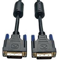 EATON TRIPP LITE P560-100-HD Computer Cable, DVI-D Dual Link Plug, DVI-D Dual Link Plug, 100 ft, 30.5 m, Black