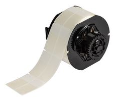 BRADY B33-75-417 Label, Thermal Transfer Printable, 57.15 mm, 25.4 mm, Vinyl, Clear, White