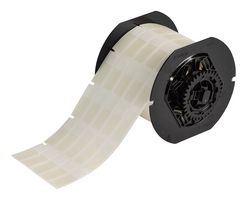 BRADY B33-8-417 Label, Thermal Transfer Printable, 36.49 mm, 12.7 mm, Vinyl, Clear, White