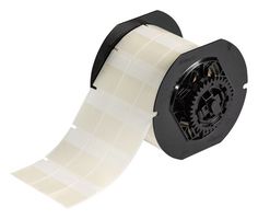 BRADY B33-9-417 Label, Thermal Transfer Printable, 36.49 mm, 25.4 mm, Vinyl, Clear, White