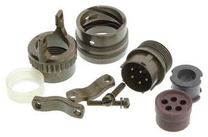 AMPHENOL INDUSTRIAL PT06E-14-5P(SR) Circular Connector, PT Series, MIL-DTL-26482 Series I, Straight Plug, 5 Contacts, Solder Pin