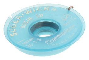 CHEMTRONICS 80-1-10 Trenza para Desoldar, Soder-Wick®, Colofonia, Carrete Disipador de Estática, Cobre, 0.03", 10 ft