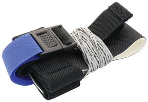 MULTICOMP PRO 068-0005 ESD Grounder, Heel, Black, 1 Mohm, Rubber, Clip