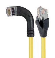 L-COM TRD815SRA6Y-3 Cable Ethernet, Cat 5e, RJ45 90° Macho a RJ45 Macho, FTP (par trenzado laminado), Amarillo