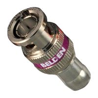 BELDEN 1794ABHD1 RF / Coaxial Connector, HD BNC Coaxial, Straight Plug, Compression, 75 ohm, RG7, Brass