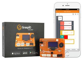 CLOUDIO-SMRTDEV-R-V1 - Tarjeta de Desarrollo Grasp.io Cloudio Smart, Complemento Raspberry Pi, Desarrollo IoT y Prototipado