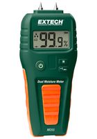 EXTECH INSTRUMENTS MO55 Moisture Meter, Pin/Pinless, 5% to 50%, 0% to 99%, 0.1 %, 5 °C, 45 °C, 170 mm, 30 mm