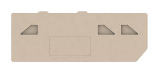 WEIDMULLER 1934690000 Accesorio, Bloques de terminales, Placa Final, Serie P