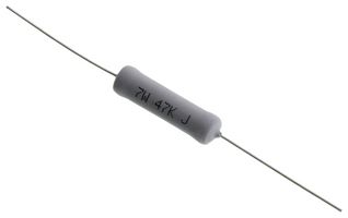 TE CONNECTIVITY - NEOHM ROX7J47K Through Hole Resistor, 47 kohm, ROX Series, 7 W, ± 5%, Axial Leaded, 750 V