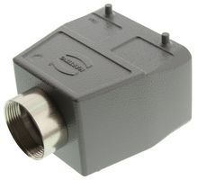 HARTING 09200320421 Heavy Duty Connector, PG29, Hood, Top Entry, Aluminum Body, 2 Lever, 32A