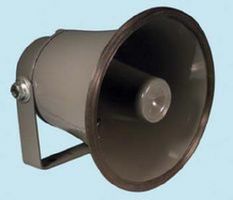 MCM 555-6567 Trompeta PA, A Prueba de Intemperie, 6", 15W RMS, 30W Pico, 350Hz-7KHz, 8ohm, Aluminio, Gris