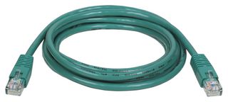 EATON TRIPP LITE N002-010-GN Network Cable, Cat5e, RJ45 Plug, RJ45 Plug, 3 m, 10 ft, Green