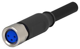TE CONNECTIVITY 2273001-1 Cable de Sensor, M8 Hembra, Extremo Libre, 3 Positions, 1.5 m, 4.9 ft