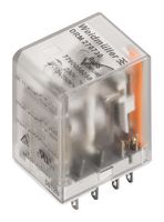 WEIDMULLER 7760056088 Relevador de Potencia, 4PDT, 24 VDC, 5 A, DRM 570 Series, Hembra
