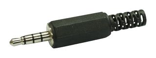 MULTICOMP PRO MC001292 Phone Audio Connector, 4 Contacts, Plug, 3.5 mm, Cable Mount