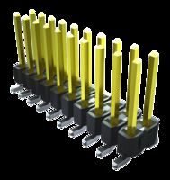 SAMTEC TSM-103-01-S-DV-P-TR Cabezal de Pin, Tarjeta-a-Tarjeta, 2.54 mm, 2 Líneas, 6 Contactos, Recto Montaje Superficial