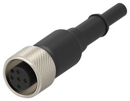 TE CONNECTIVITY SLC-FC20-M12-5P Sensor Cable, M12 Receptacle, Free End, 5 Positions, 20 m, 65.6 ft, SLC Series
