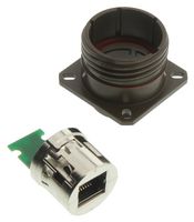 AMPHENOL SOCAPEX RJFTV22G00 Modular Connector, RJ45 Jack, 1 x 1 (Port), 8P8C, Cat5e, Panel Mount