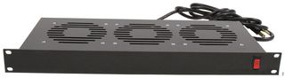 BUD INDUSTRIES FT-1973 Bandeja de Ventilador para Rack, 3 Ventiladores, 115 VCA, 17 W, 315 cu.ft/min