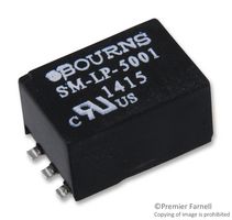 BOURNS SM-LP-5001E Audio Transformer, 0.6, 600 ohm, 600 ohm, 4 kHz, 2 kV