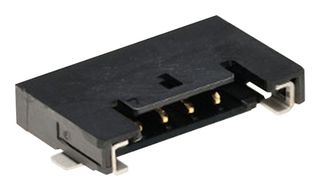 MOLEX 503763-0691 Cabezal de Pin, Cable-a-Tarjeta, 1 mm, 1 Líneas, 6 Contactos, Montaje Superficial, Ángulo Recto