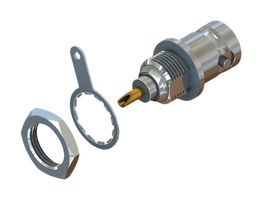 CAL TEST ELECTRONICS DEL-CT4512 Conector Coaxial / RF, BNC Coaxial, Jack Pasamuro Recto, Copa para Soldar, 50 ohm, Latón