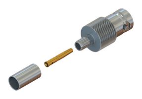 CAL TEST ELECTRONICS DEL-CT4514 Conector Coaxial / RF, BNC Coaxial, Jack Recto, Solder, Crimp, 50 ohm, RG58, Latón