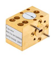 FAIRVIEW MICROWAVE FM-W15IR003 WR-15 WAVEGUIDE ISOLATOR WITH 15 DB MIN
