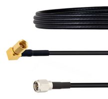 FAIRVIEW MICROWAVE FMCA1482-24 RF / Coaxial Cable Assembly, 24 ", 610 mm, LMR-100A, SMA Plug, SSMC Right Angle Plug, 50 ohm