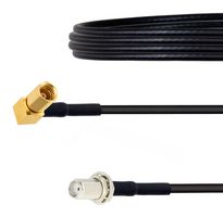 FAIRVIEW MICROWAVE FMCA1488-12 RF / Coaxial Cable Assembly, 12 ", 305 mm, LMR-100A, SMA Bulkhead Jack, SSMC Right Angle Plug