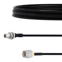 FAIRVIEW MICROWAVE FMCA1567-24 Slide-On BMA Plug Bulkhead to SMA Male Cable FM-SR086TBJ Coax in 24 Inch