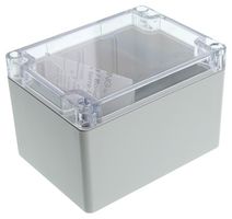 HAMMOND 1554G2GYCL Carcasa de Plástico, Cierre Hermético, Tapa Transparente, Multipurpose, Policarbonato, 119.4 mm
