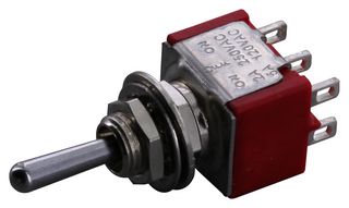 MULTICOMP PRO 1MD3T1B5M1QE Toggle Switch, On-Off-On, DPDT, Non Illuminated, 1MD3 Series, Panel Mount, 5 A