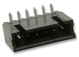 TE CONNECTIVITY - AMP 5-103361-4 Cabezal de Pin, Cable-a-Tarjeta, 2.54 mm, 1 Líneas, 6 Contactos, THT (Through Hole) Ángulo Recto
