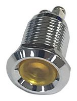 MALLORY SONALERT FL1M-12CA-1-Y2V Indicador de Montaje en Panel LED, Amarillo, 2 V, 12 mm, 20 mA, 1.5 cd, IP65