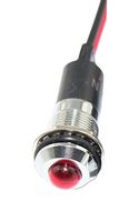 MALLORY SONALERT FL1M-12SW-1-R2V Indicador de Montaje en Panel LED, Rojo, 2 V, 12 mm, 20 mA, 1.5 cd, IP65