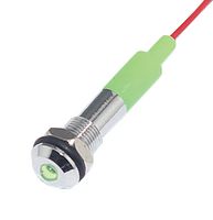 MALLORY SONALERT FL1M-6SW-1-G3V Indicador de Montaje en Panel LED, Verde, 3 V, 6 mm, 20 mA, 10 cd, IP65