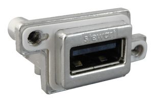 STEWART CONNECTOR SS-52200-002 Conector USB Sellado, Roscas M3 x 0.5, USB 2.0, Receptáculo eléctrico, 4 Posiciones