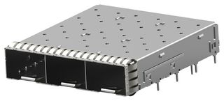 TE CONNECTIVITY - AMP 2350203-1 Cage, zSFP+, 1 x 3 (Ganged), Without Heat Sink, Without Light Pipe, Through Hole, Solder Post