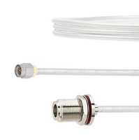 FAIRVIEW MICROWAVE FMCA2098-48 SMA MALE TO N FEMALE BULKHEAD CABLE FM-SR141TB COAX IN 48 INCH