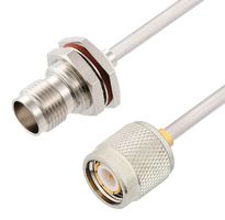 FAIRVIEW MICROWAVE FMCA2882-12 RF / Coaxial Cable Assembly, 12 ", 305 mm, FM-SR141CUTN-STR, RG402, TNC Plug, TNC Bulkhead Jack