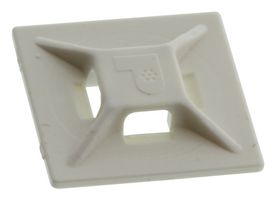 PANDUIT ABMM-D Base para Cincho, Entrada de 4 Vías, Adhesive, White, ABS (Acrylonitrile Butadiene Styrene)