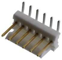 AMP - TE CONNECTIVITY 3-641216-6 Cabezal de Pin, Ángulo Recto, Cable-a-Tarjeta, 2.54 mm, 1 Líneas, 6 Contactos
