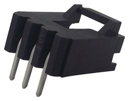 AMP - TE CONNECTIVITY 5-103634-2 Cabezal de Pin, Ángulo Recto, Cable-a-Tarjeta, 2.54 mm, 1 Líneas, 3 Contactos