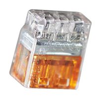 TE CONNECTIVITY - AMP 2299515-1 Empalme de Extremo Cerrado, Serie Push Grip, Crimpado, 22 AWG, 12 AWG, Naranja