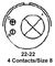 AMPHENOL INDUSTRIAL MS3106A22-22PY