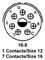 AMPHENOL INDUSTRIAL MS3101A18-8P