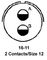 AMPHENOL INDUSTRIAL MS3102E16-11SW