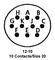 ITT CANNON MS3122E12-10PZ